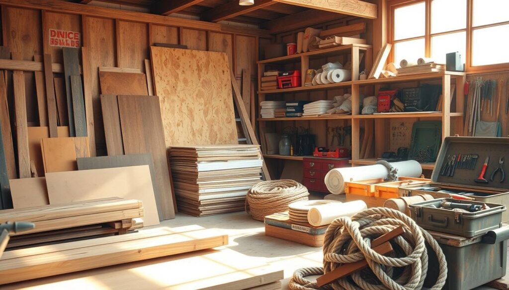 DIY shelter building materials