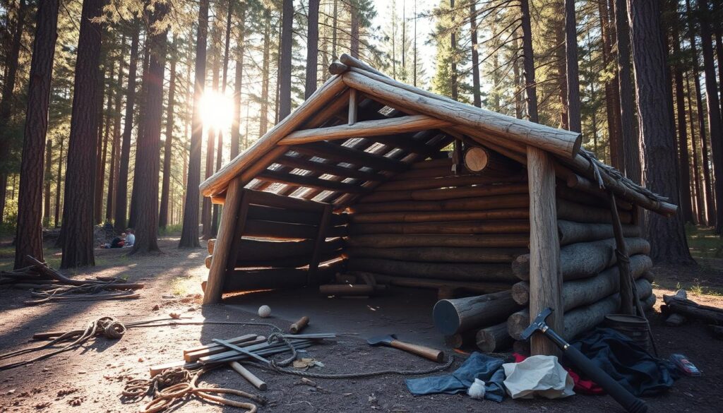 Lean-to Shelter