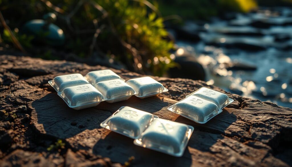 Water purification tablets