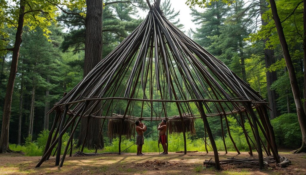 Wickiup Shelter Construction