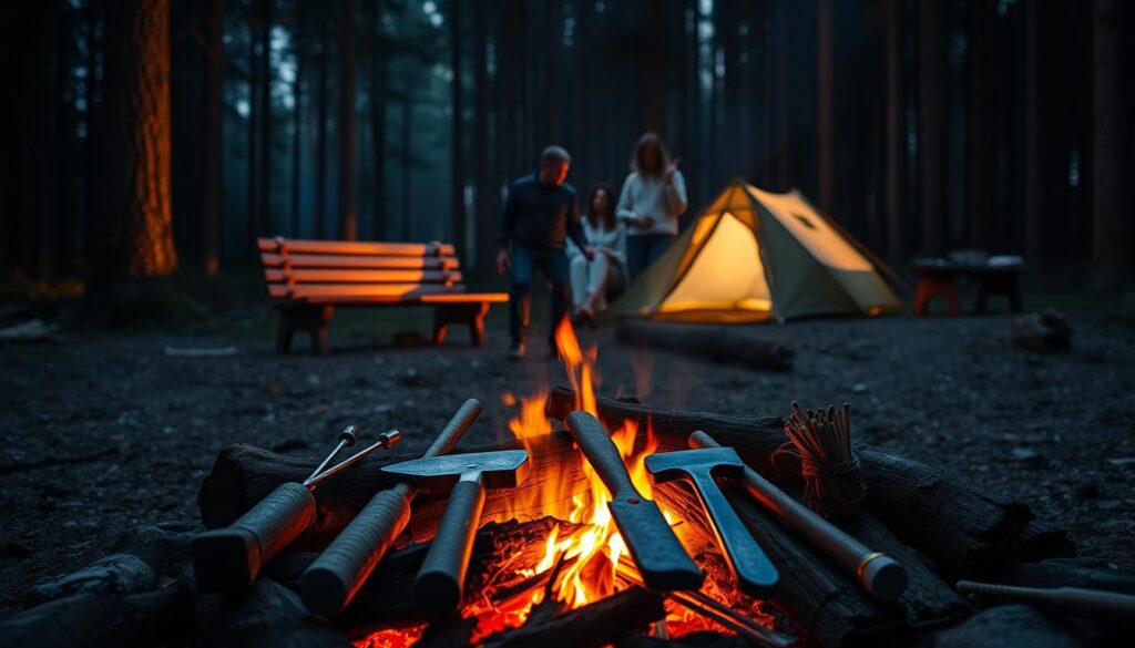 camping fire tools