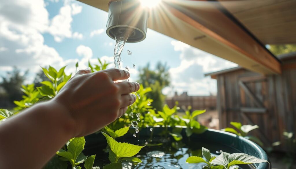 capturing rainwater
