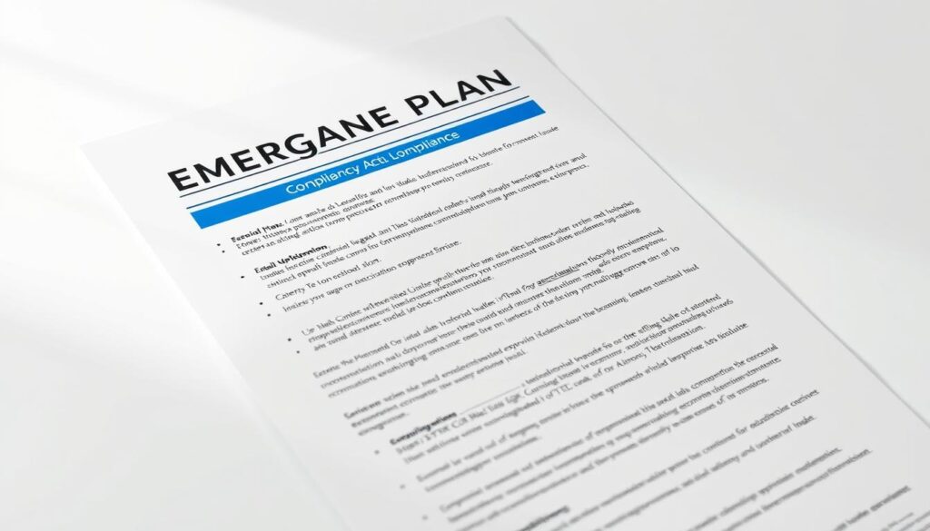emergency action plan compliance