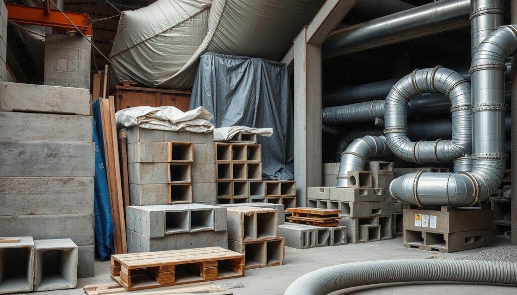 emergency bunker construction materials