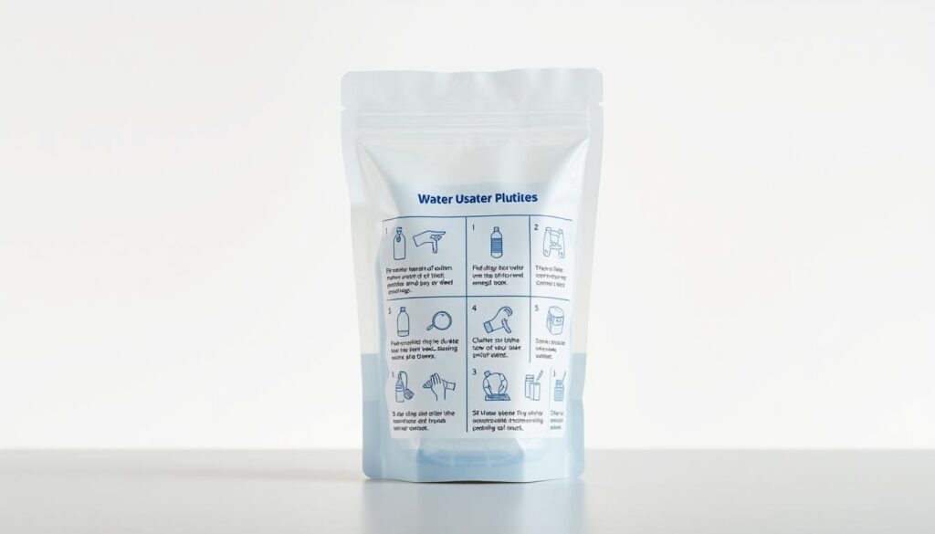 emergency water pouch usage guidelines