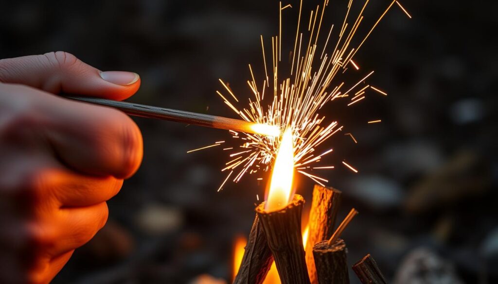 ferrocerium rod fire starting