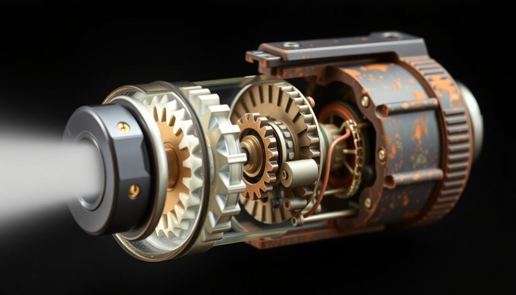 hand crank flashlight mechanism