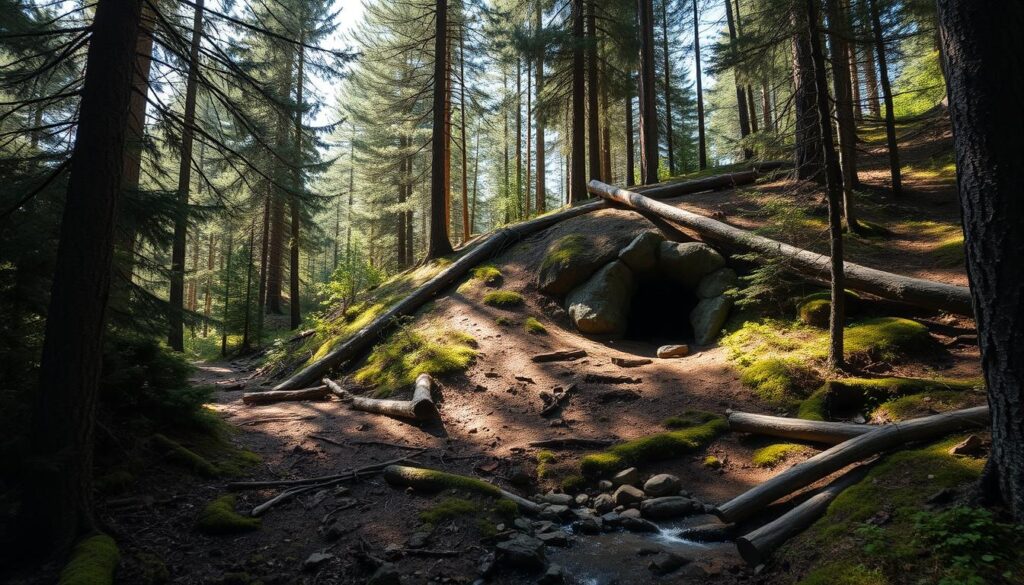 off-grid shelter location
