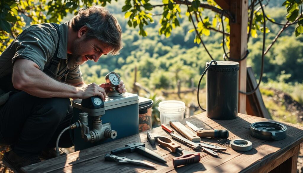 off-grid water treatment maintenance