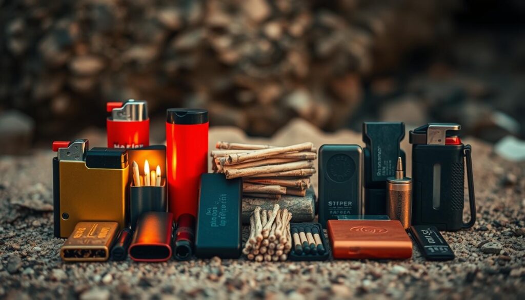 portable fire starter devices