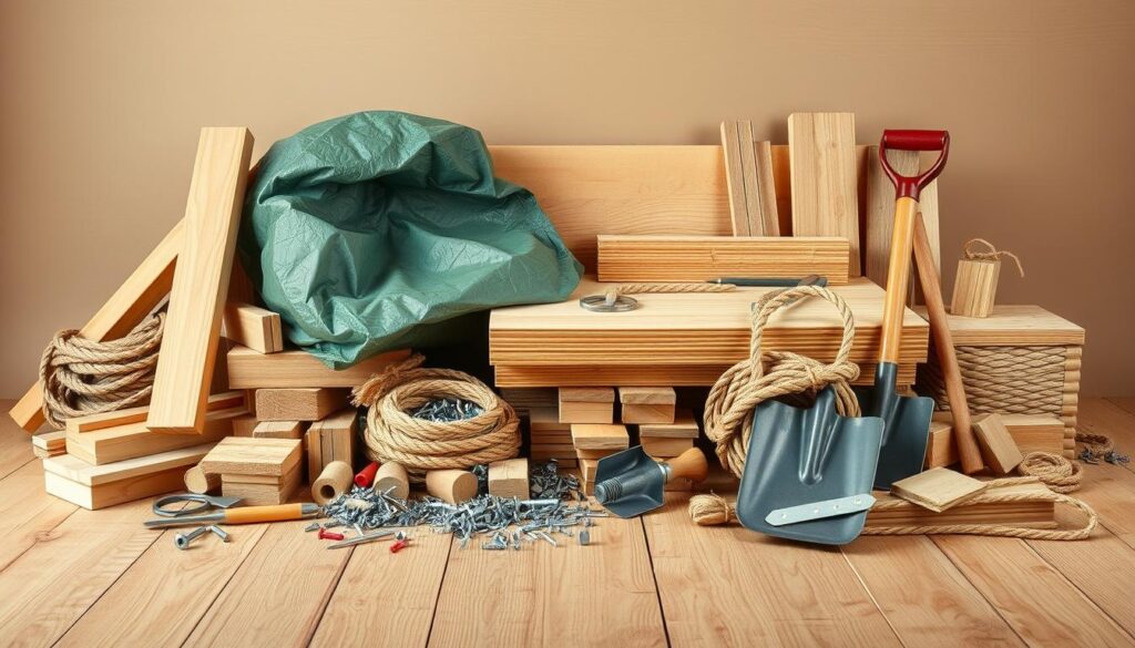 shelter building materials