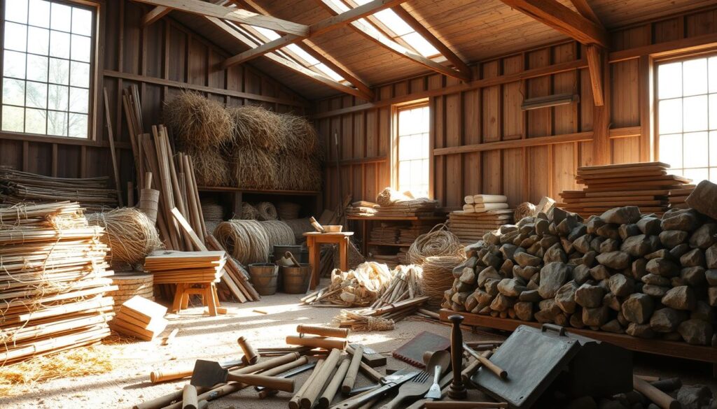 shelter building materials