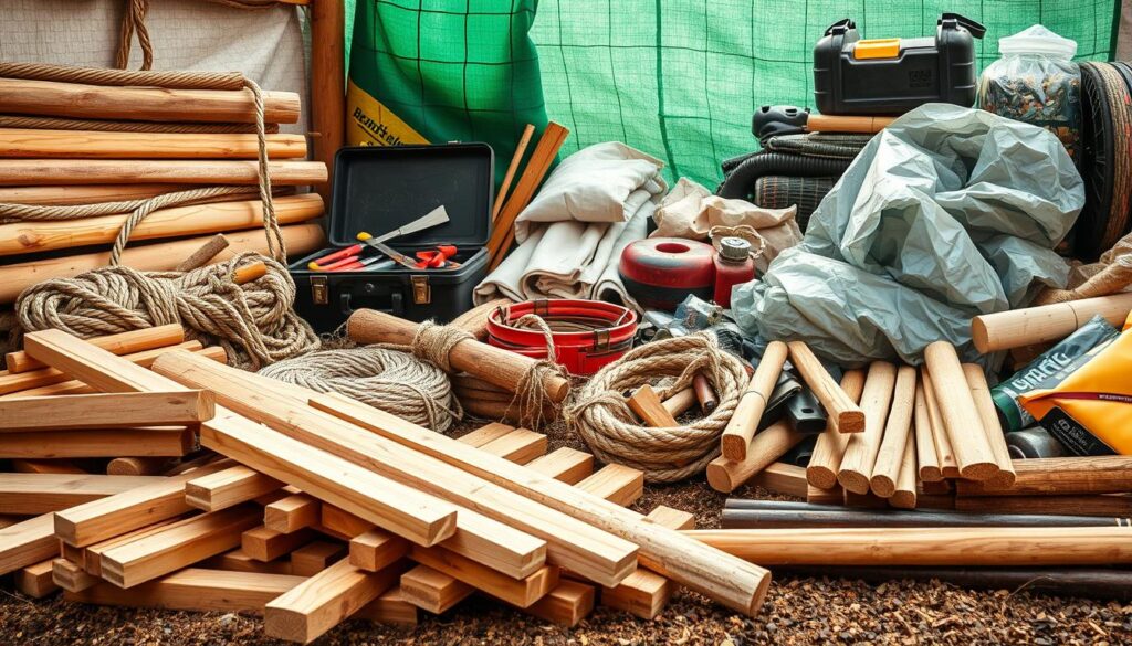 shelter construction materials