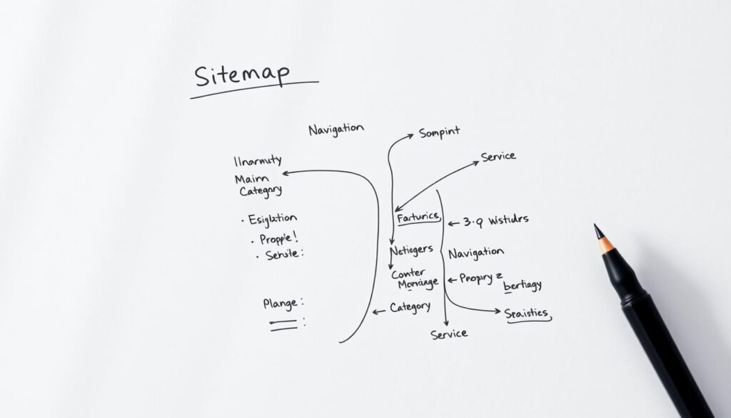sitemap sketch