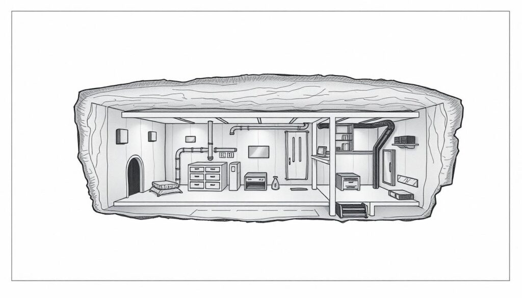 underground shelter blueprint