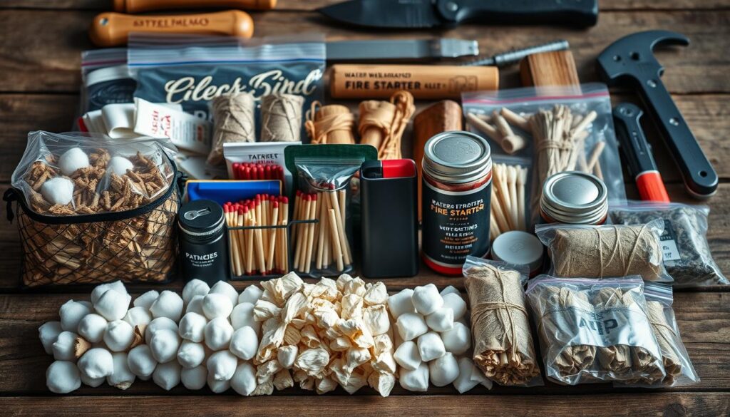 waterproof fire starter materials